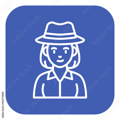 Archaeologist Female Vector Icon