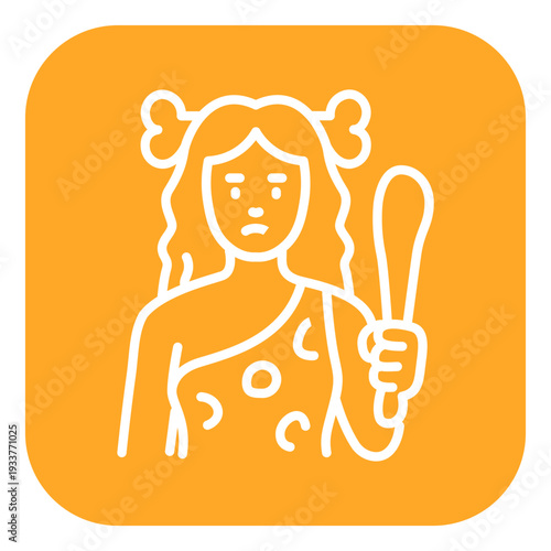 Cavewoman Vector Icon