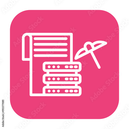 Data Mining Vector Icon