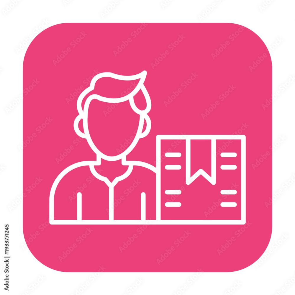 Fototapeta premium Delivery Man Vector Icon