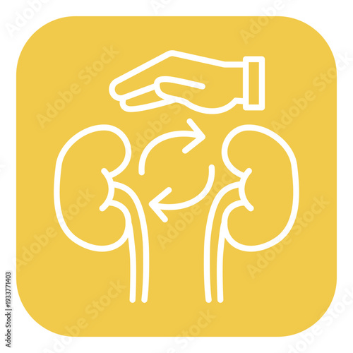 Kidney Transplant Vector Icon