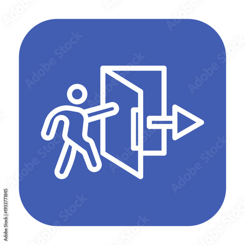 Emergency Exit Vector Icon