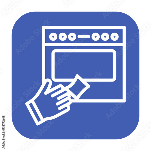 Oven Cleaner Vector Icon