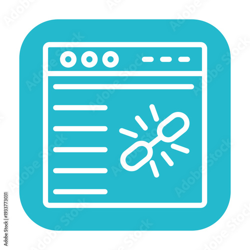 Backlink Building Vector Icon