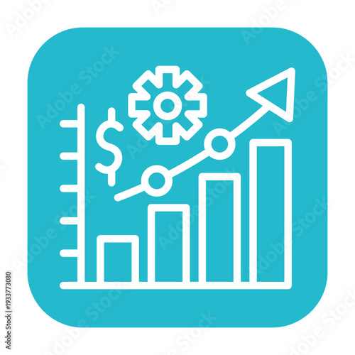 Growth Metrics Vector Icon