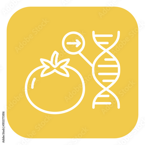 Genetic Modification Food Vector Icon