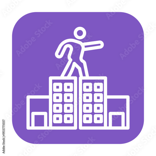 Stunt Performer Vector Icon