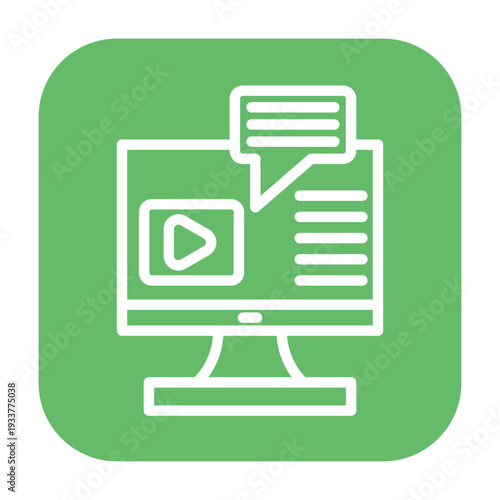 Subtitles Vector Icon