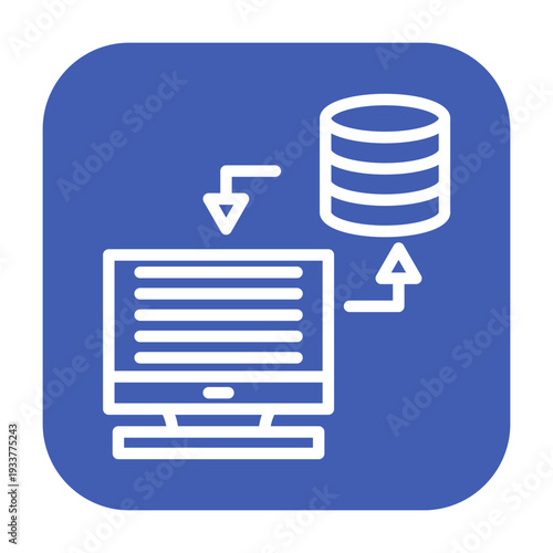 Data Synchronization Vector Icon