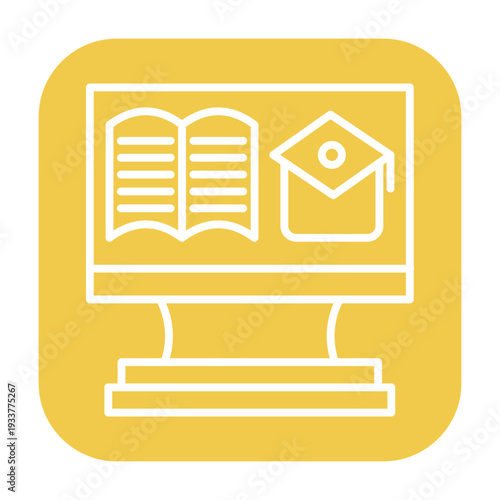 Online Education Vector Icon