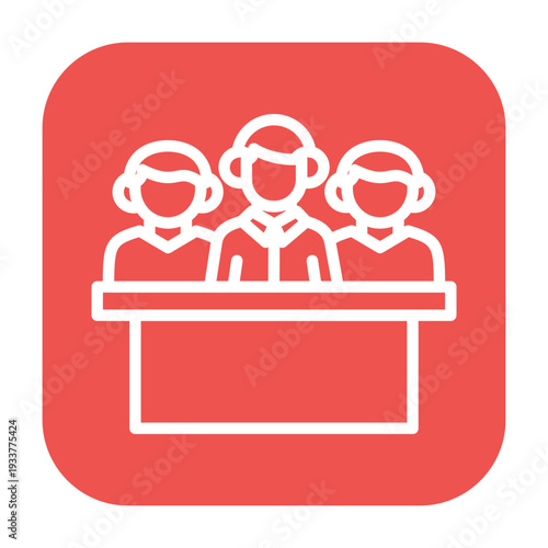 Board Meeting Vector Icon