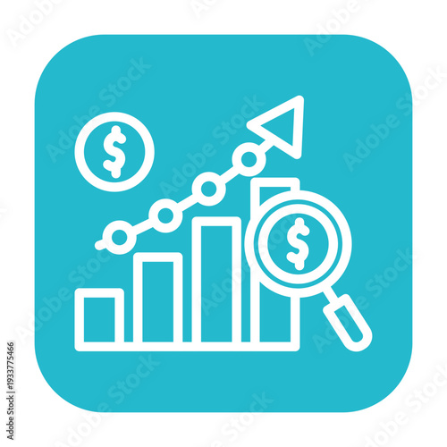 Financial Forecast Vector Icon