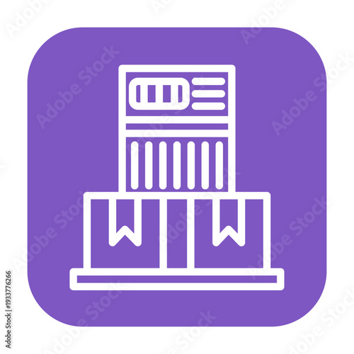 Shipping Label Vector Icon