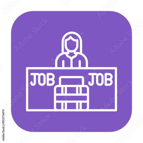 Job Trial Vector Icon