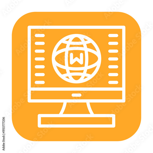 Domain Registration Vector Icon
