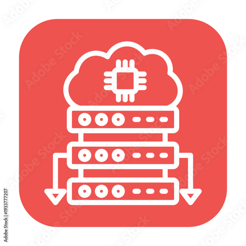 Edge Server Vector Icon