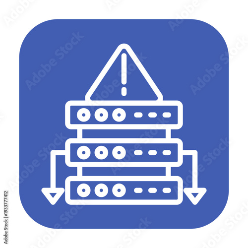Server Shutdown Vector Icon