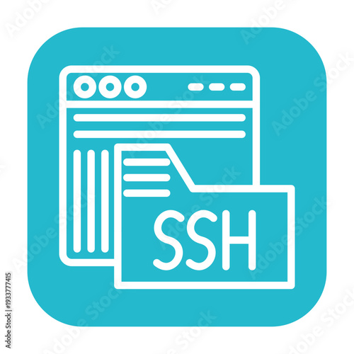 SSH Access Vector Icon