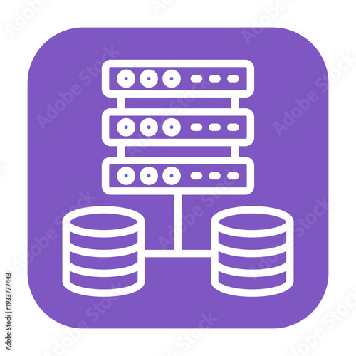 Virtual Private Server Vector Icon