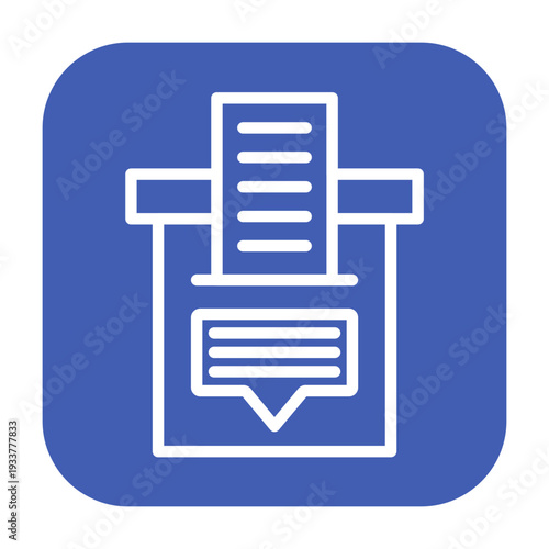 Suggestion Box Vector Icon