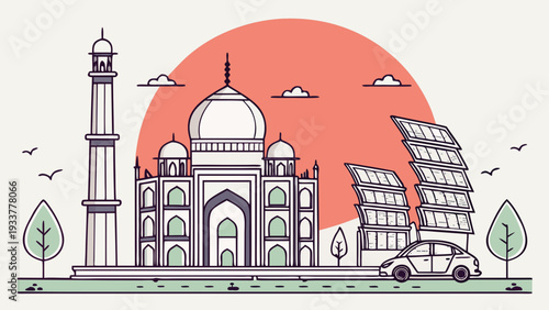 Modern Smart City Skyline Vector