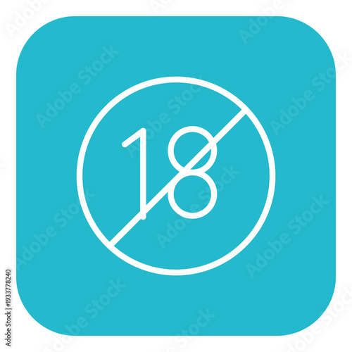 Age Limit Vector Icon