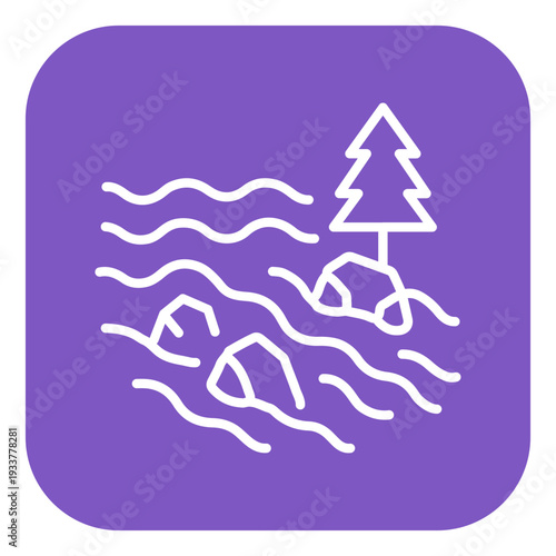 River Rapids Vector Icon