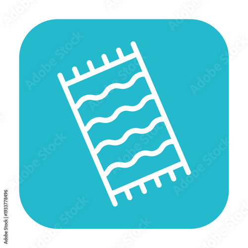 Beach Towel Vector Icon