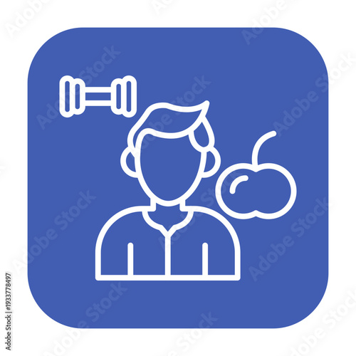 Healthy Lifestyle Vector Icon
