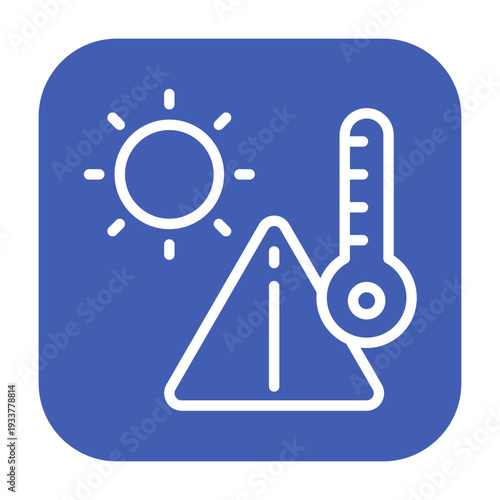 Sunburn Warning Vector Icon