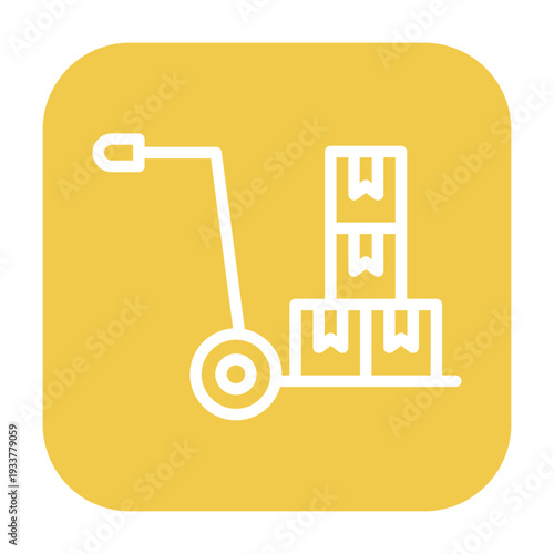 Hand Cart Vector Icon