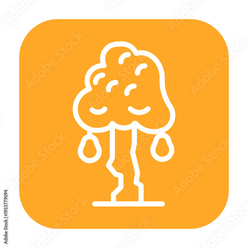Pear Tree Vector Icon