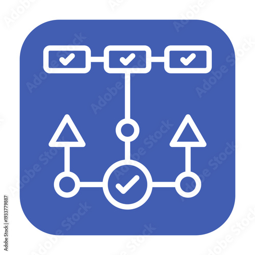 Decision Tree Vector Icon