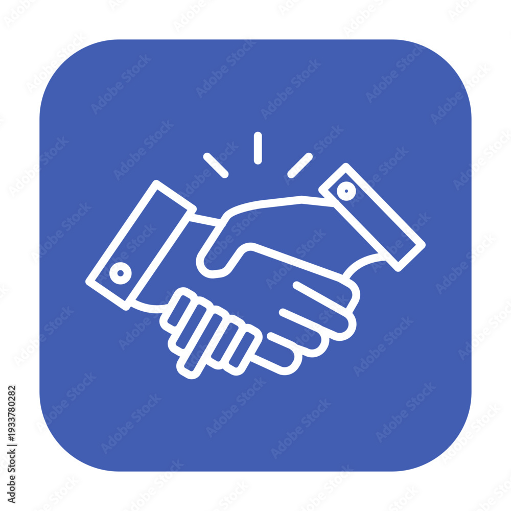 Fototapeta premium Handshake Vector Icon