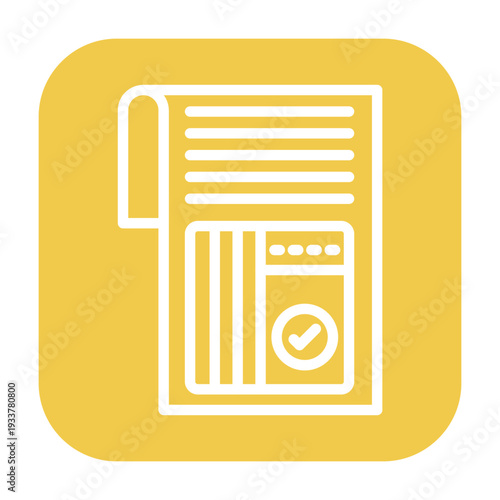 Frequency Table Vector Icon