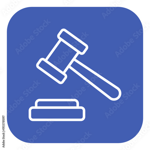 Gavel Vector Icon