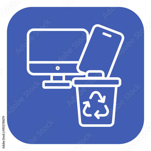 Electronics Recycling Vector Icon