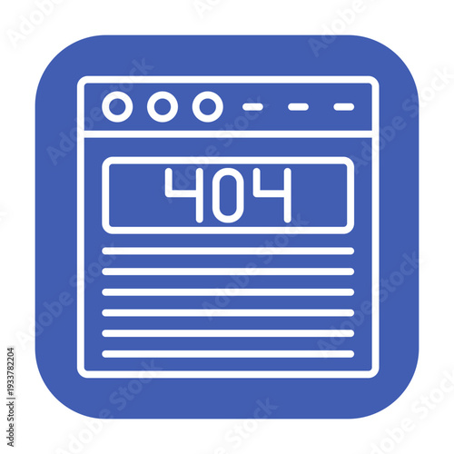 Page 404 Vector Icon