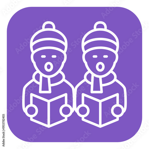 Carol Singers Vector Icon