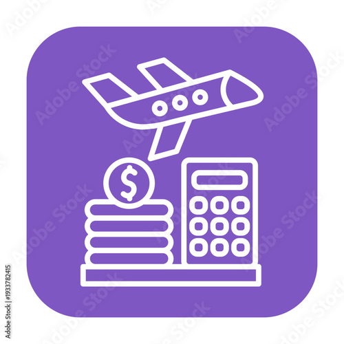 Budget Tour Vector Icon