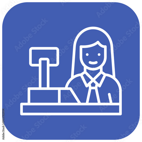 Cashier Vector Icon