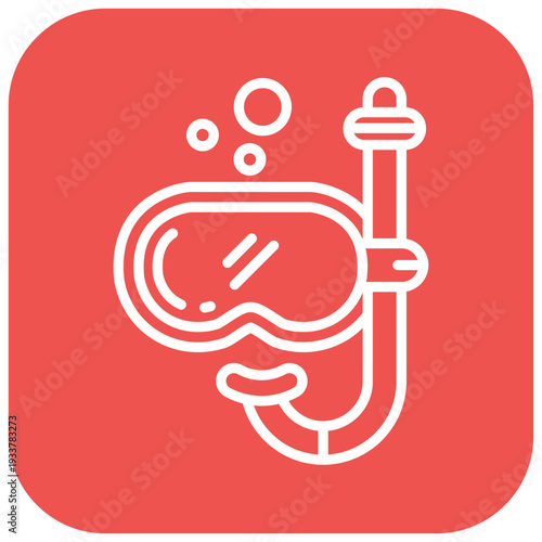 Scuba Diving Gear Vector Icon