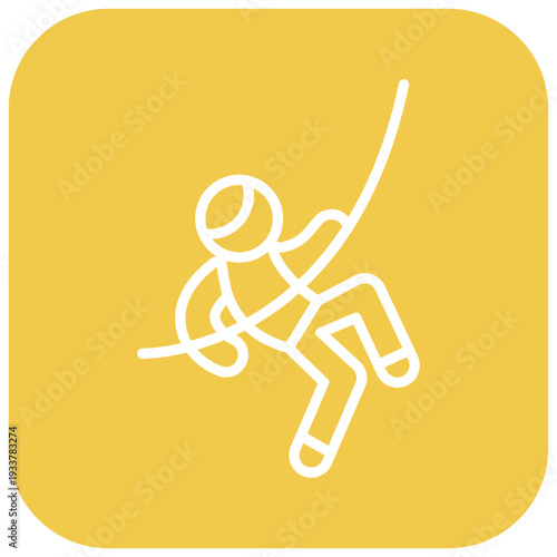 Rappelling Gear Vector Icon