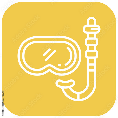 Snorkel Gear Vector Icon