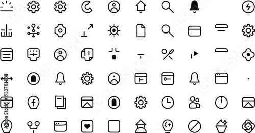 Set of 40 business icons vector