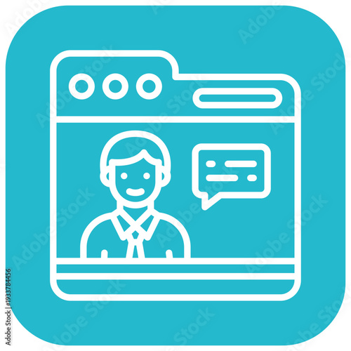 News Anchor Vector Icon