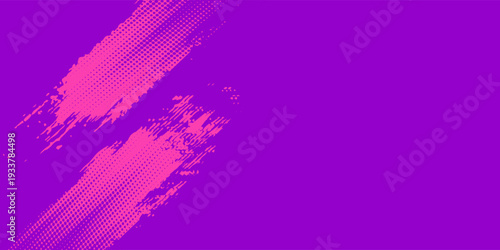 Running Poster Design %E2%80%93 Abstract Colorful Splash Illustration in Purple and Blue for City Marathon