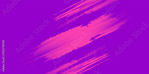 Running Poster Design %E2%80%93 Abstract Colorful Splash Illustration in Purple and Blue for City Marathon