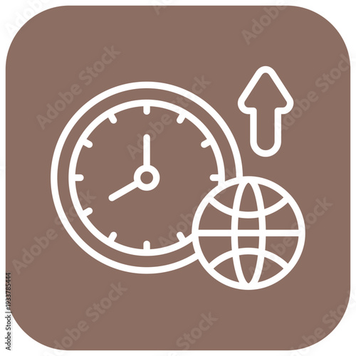 Network Uptime Vector Icon