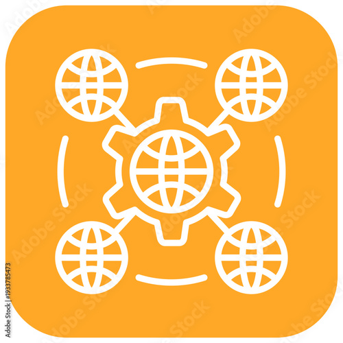 Network Interoperability Vector Icon